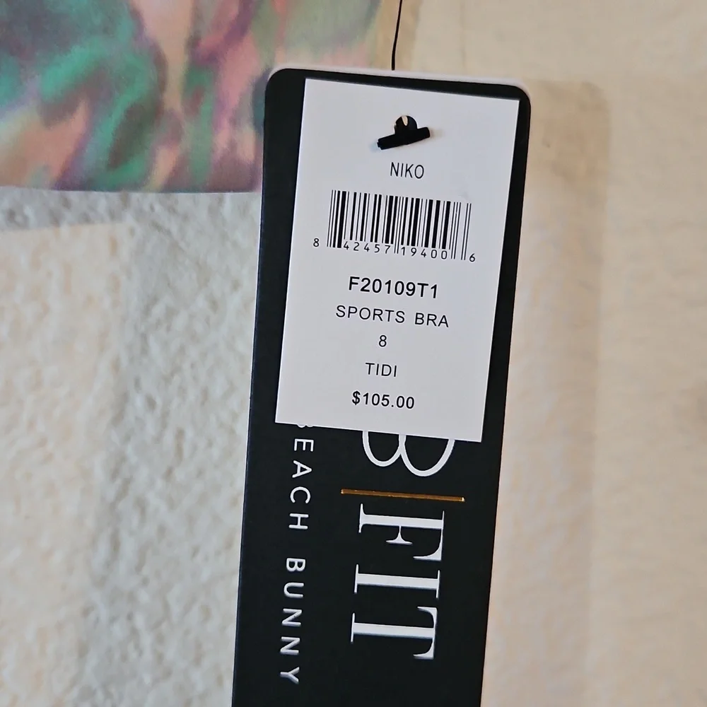 Tie Die Beach Bunny 'Niko' Sports Bra - 8 (L) - Picture 8 of 9